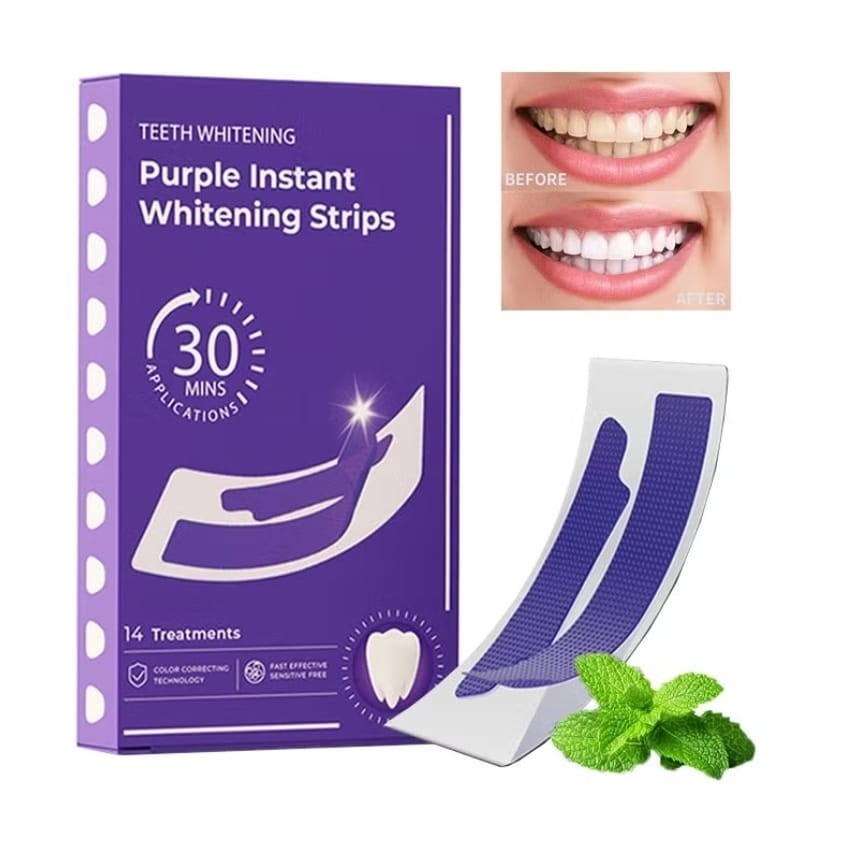 Purple Instant Teeth Whitening Strips